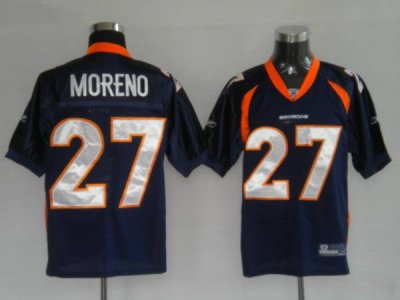 Jerseys Factory Cheap Broncos #27 Knowshon Moreno Blue Stitched