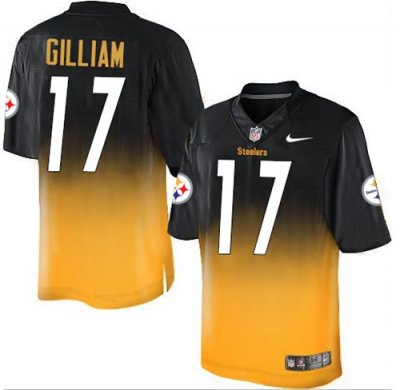 Jerseys Factory Cheap Nike Steelers #17 Joe Gilliam Black/Gold M