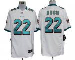Jerseys Factory Cheap Nike Dolphins #22 Reggie Bush White Men's