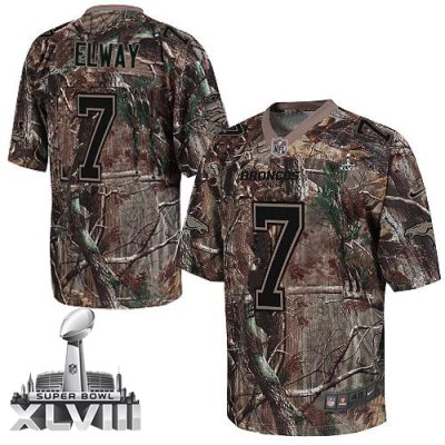 Jerseys Factory Cheap Nike Broncos #7 John Elway Camo Super Bowl