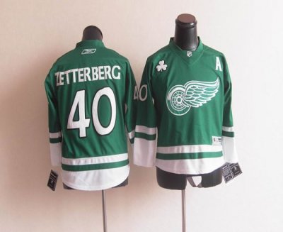 Jerseys Factory Cheap Red Wings St Patty's Day #40 Henrik Zetter