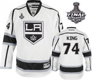 Jerseys Factory Cheap Kings #74 Dwight King White Road 2012 Stan