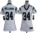 Jerseys Factory Cheap Nike Panthers #34 DeAngelo Williams White