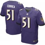 Jerseys Factory Cheap Nike Ravens #51 Kamalei Correa Purple Team