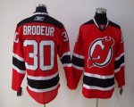 Jerseys Factory Cheap Devils #30 Martin Brodeur Red Home Embroid