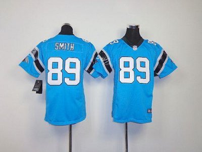 Jerseys Factory Cheap Nike Panthers #89 Steve Smith Blue Alterna