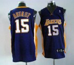 Jerseys Factory Cheap Lakers #15 Ron Artest Purple Embroidered N