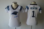 Jerseys Factory Cheap Panthers #1 Cam Newton White 2011 Women's