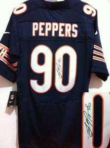 Jerseys Factory Cheap Nike Bears #90 Julius Peppers Navy Blue Te