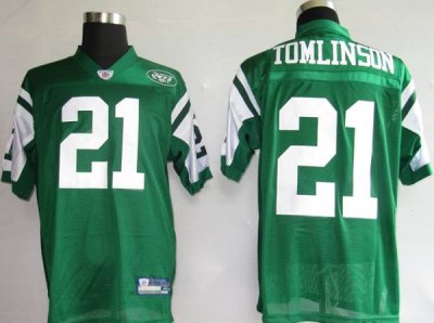 Jerseys Factory Cheap Jets #21 LaDainian Tomlinson Green Embroid