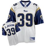 Jerseys Factory Cheap Rams #39 Steven Jackson Stitched White NF