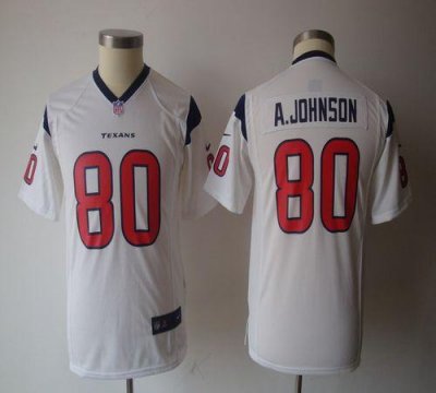 Jerseys Factory Cheap Nike Texans #80 Andre Johnson White Youth