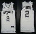 Jerseys Factory Cheap Revolution 30 Spurs #2 Kawhi Leonard White