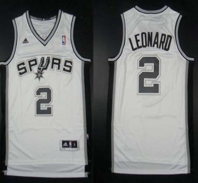 Jerseys Factory Cheap Revolution 30 Spurs #2 Kawhi Leonard White