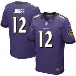 Jerseys Factory Cheap Nike Ravens #12 Jacoby Jones Purple Team C