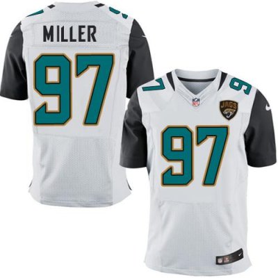 Jerseys Factory Cheap Nike Jaguars #97 Roy Miller White Men's St