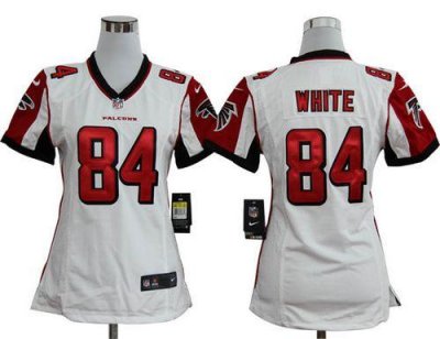 Jerseys Factory Cheap Nike Falcons #84 Roddy White White Women's