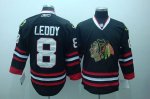 Jerseys Factory Cheap Blackhawks #8 Nick Leddy Embroidered Black