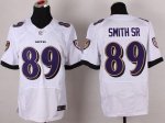 Jerseys Factory Cheap Nike Ravens #89 Steve Smith White Men's St