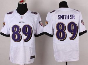 Jerseys Factory Cheap Nike Ravens #89 Steve Smith White Men's St