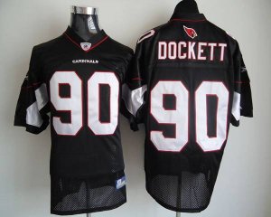 Jerseys Factory Cheap Cardinals #90 Darnell Dockett Black Stitch