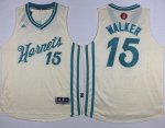 Jerseys Factory Cheap Hornets #15 Kemba Walker Cream 2015-2016 C