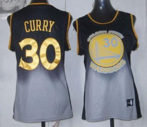 Jerseys Factory Cheap Warriors #30 Stephen Curry Black/Grey Wome
