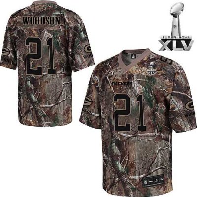 Jerseys Factory Cheap Packers #21 Charles Woodson Camouflage Rea