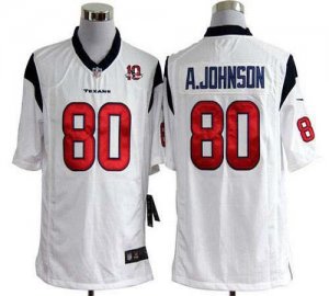 Jerseys Factory Cheap Nike Texans #80 Andre Johnson White With 1