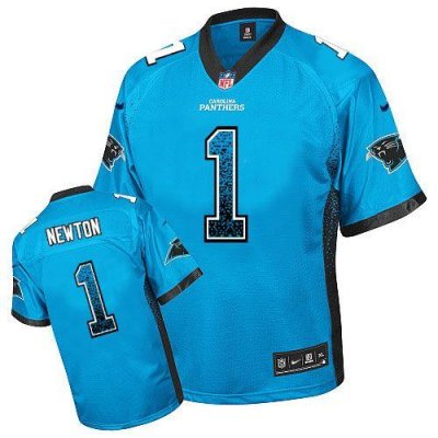 Jerseys Factory Cheap Nike Panthers #1 Cam Newton Blue Alternate