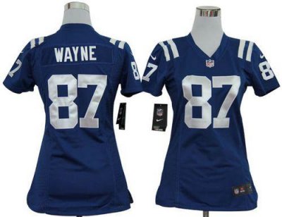 Jerseys Factory Cheap Nike Colts #87 Reggie Wayne Royal Blue Tea