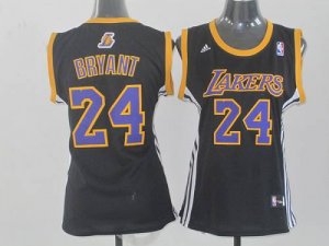 Jerseys Factory Cheap Lakers #24 Kobe Bryant Black Women Fashion