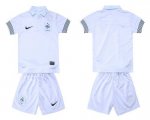 Jerseys Factory Cheap France Blank 2012/2013 White Away Kid Socc