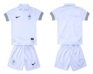 Jerseys Factory Cheap France Blank 2012/2013 White Away Kid Socc