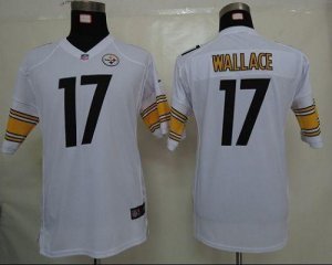 Jerseys Factory Cheap Nike Steelers #17 Mike Wallace White Youth