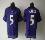 Jerseys Factory Cheap Nike Ravens #5 Joe Flacco Purple Team Colo
