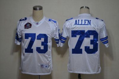 Jerseys Factory Cheap Cowboys #73 Larry Allen White Legend Throw