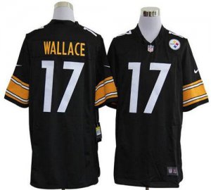 Jerseys Factory Cheap Nike Steelers #17 Mike Wallace Black Team