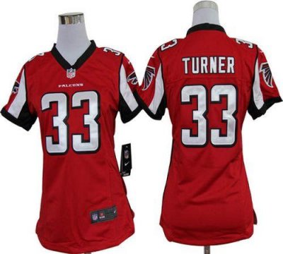 Jerseys Factory Cheap Nike Falcons #33 Michael Turner Red Team C