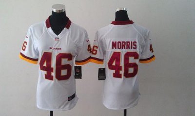 Jerseys Factory Cheap Nike Redskins #46 Alfred Morris White Wome