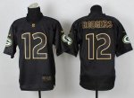 Jerseys Factory Cheap Nike Packers #12 Aaron Rodgers Black Gold