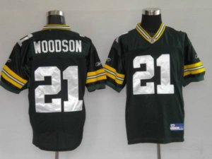 Jerseys Factory Cheap Packers #21 Charles Woodson Green Stitched