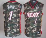 Jerseys Factory Cheap Heat #1 Chris Bosh Camo Stealth Collection