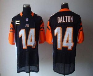 Jerseys Factory Cheap Nike Bengals #14 Andy Dalton Black Team Co