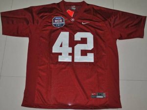 Jerseys Factory Cheap Crimson Tide #42 Eddie Lacy Red 2012 BCS C