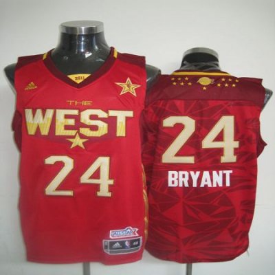 Jerseys Factory Cheap 2011 All Star Lakers #24 Kobe Bryant Red S