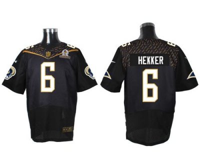 Jerseys Factory Cheap Nike Rams #6 Johnny Hekker Black 2016 Pro