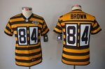 Jerseys Factory Cheap Nike Steelers #84 Antonio Brown Black/Yell