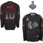 Jerseys Factory Cheap Blackhawks #10 Patrick Sharp Black Acceler