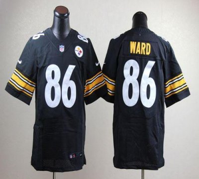 Jerseys Factory Cheap Nike Steelers #86 Hines Ward Black Team Co